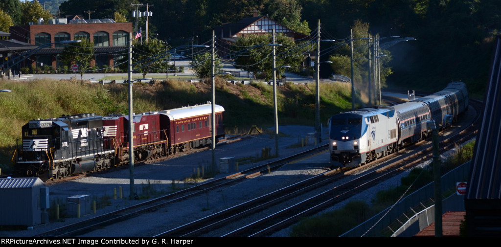 Amtrak train 66 leaves Lynchburg